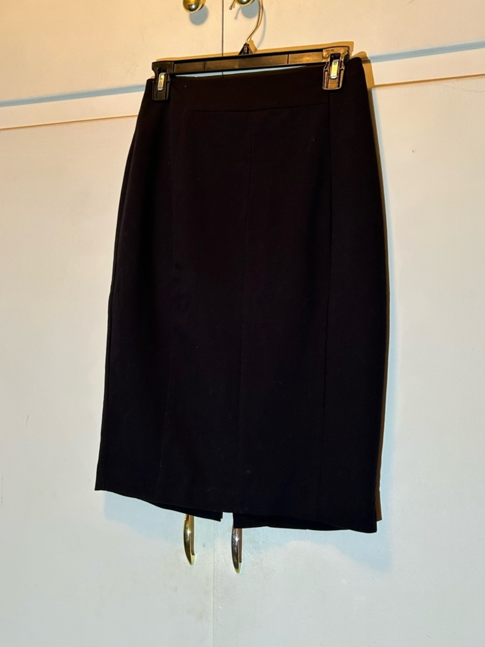 Worthington Black Pencil Skirt With Center Back Slit
